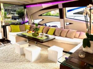 Miami Glam Experience Yacht 86 interior